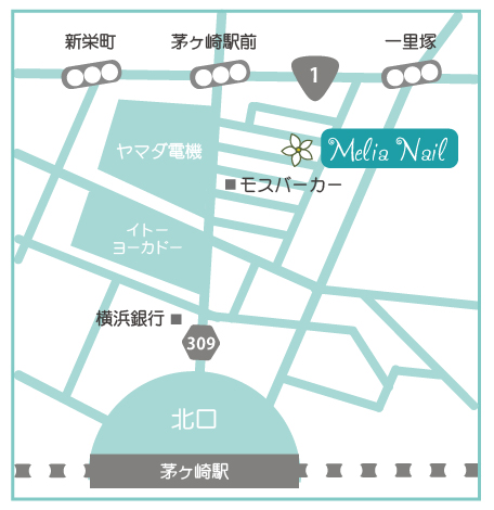 Melia Nail詳細地図
